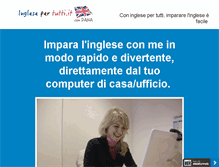 Tablet Screenshot of inglesepertutti.it